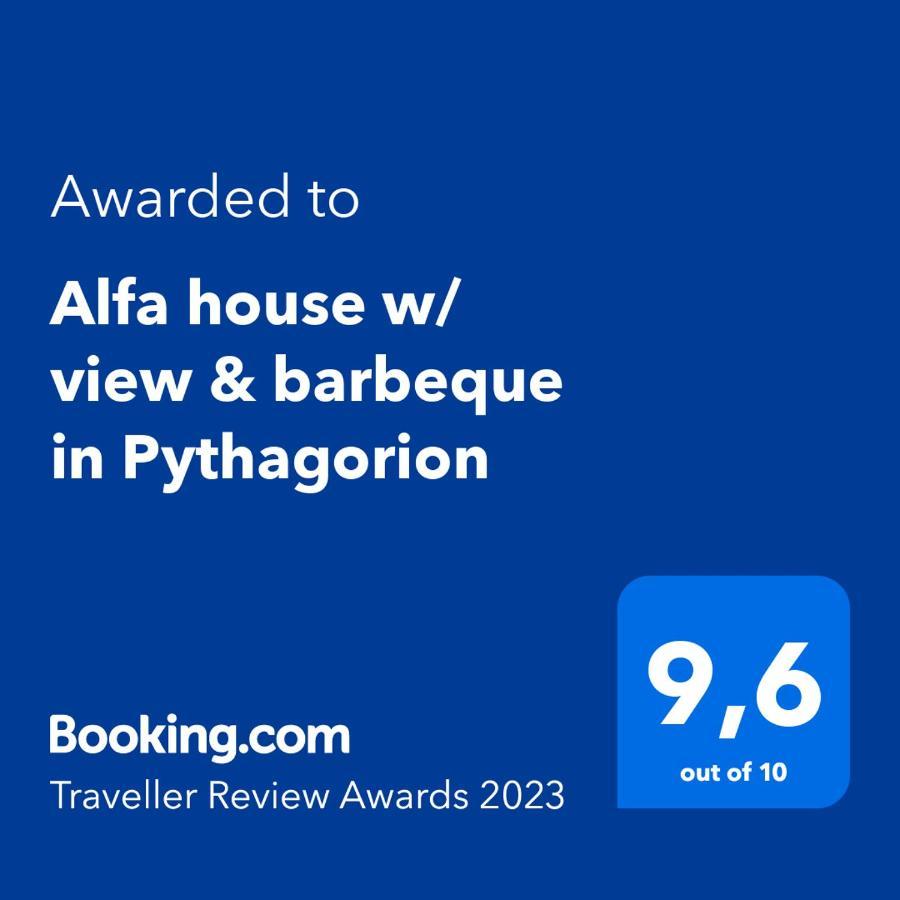 Alfa House W/ View & Barbeque In Pythagorion Pythagóreion Exterior foto